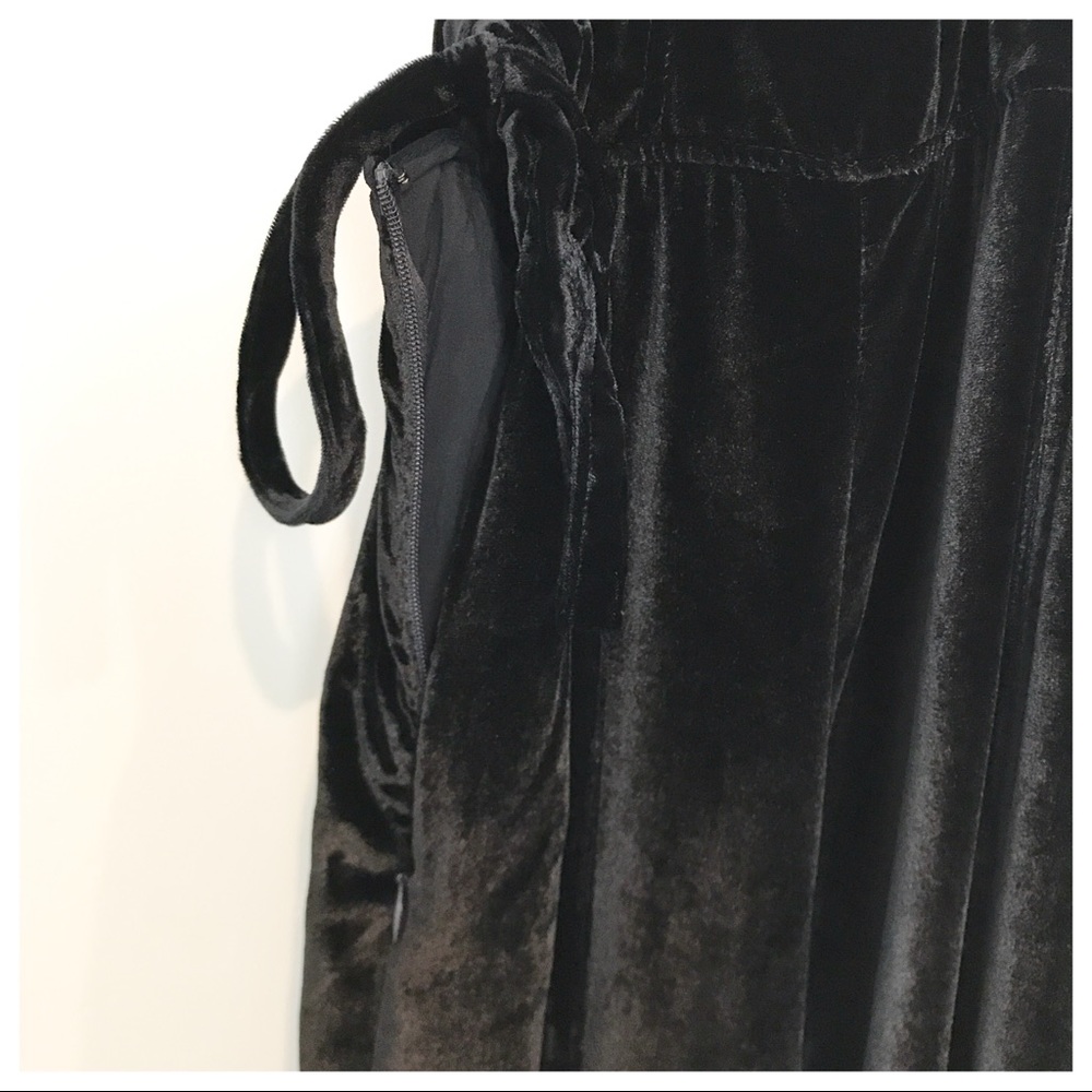 Free People Black Velvet Strappy Back Jumpsuit - Picture 10 of 13